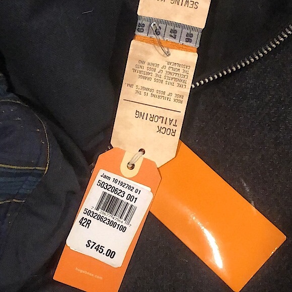 BOSS HUGO BOSS Luxury Leather Full Zip Coat Size 42 - Picture 3 of 16